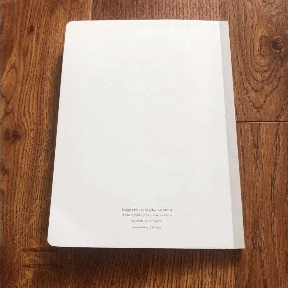 Floral lined notebook